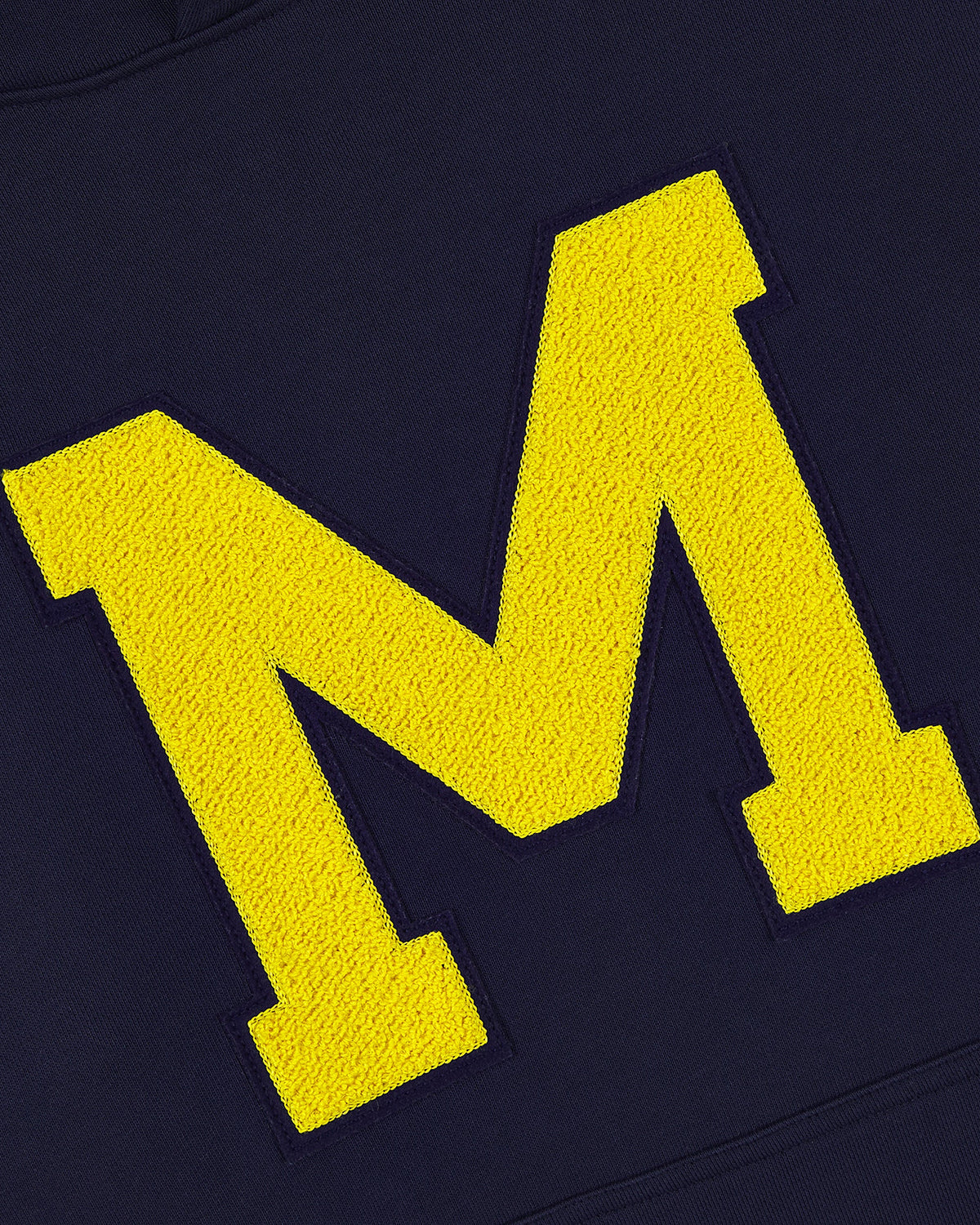 University of Michigan Heavyweight Cotton Terry Pullover Hoodie product image 3, provided for visual reference and product