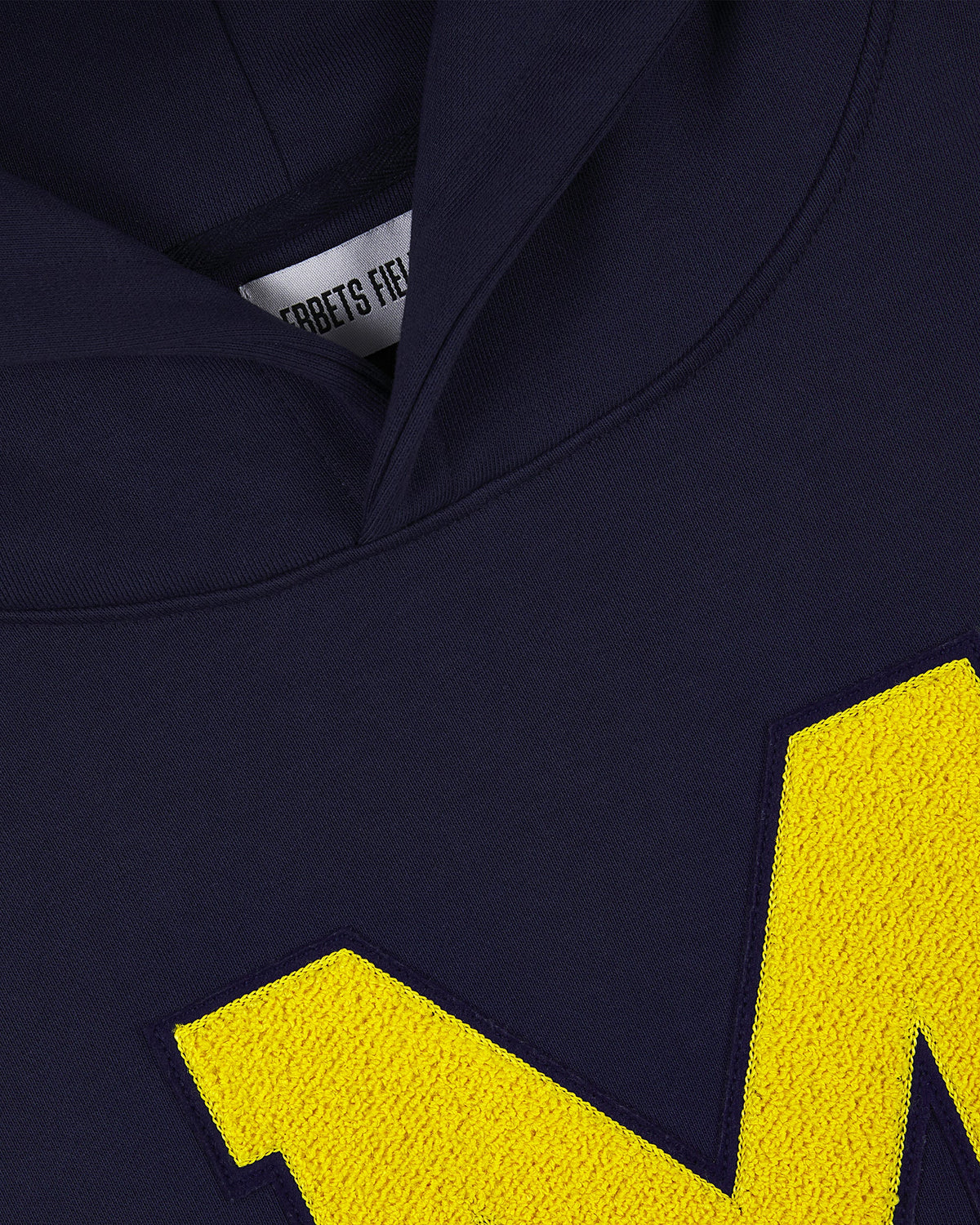 University of Michigan Heavyweight Cotton Terry Pullover Hoodie product image 4, provided for visual reference and product