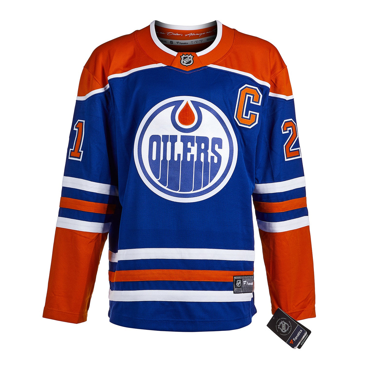 Andrew Ference Autographed Edmonton Oilers Fanatics Breakaway Jersey product image 2, provided for visual reference and