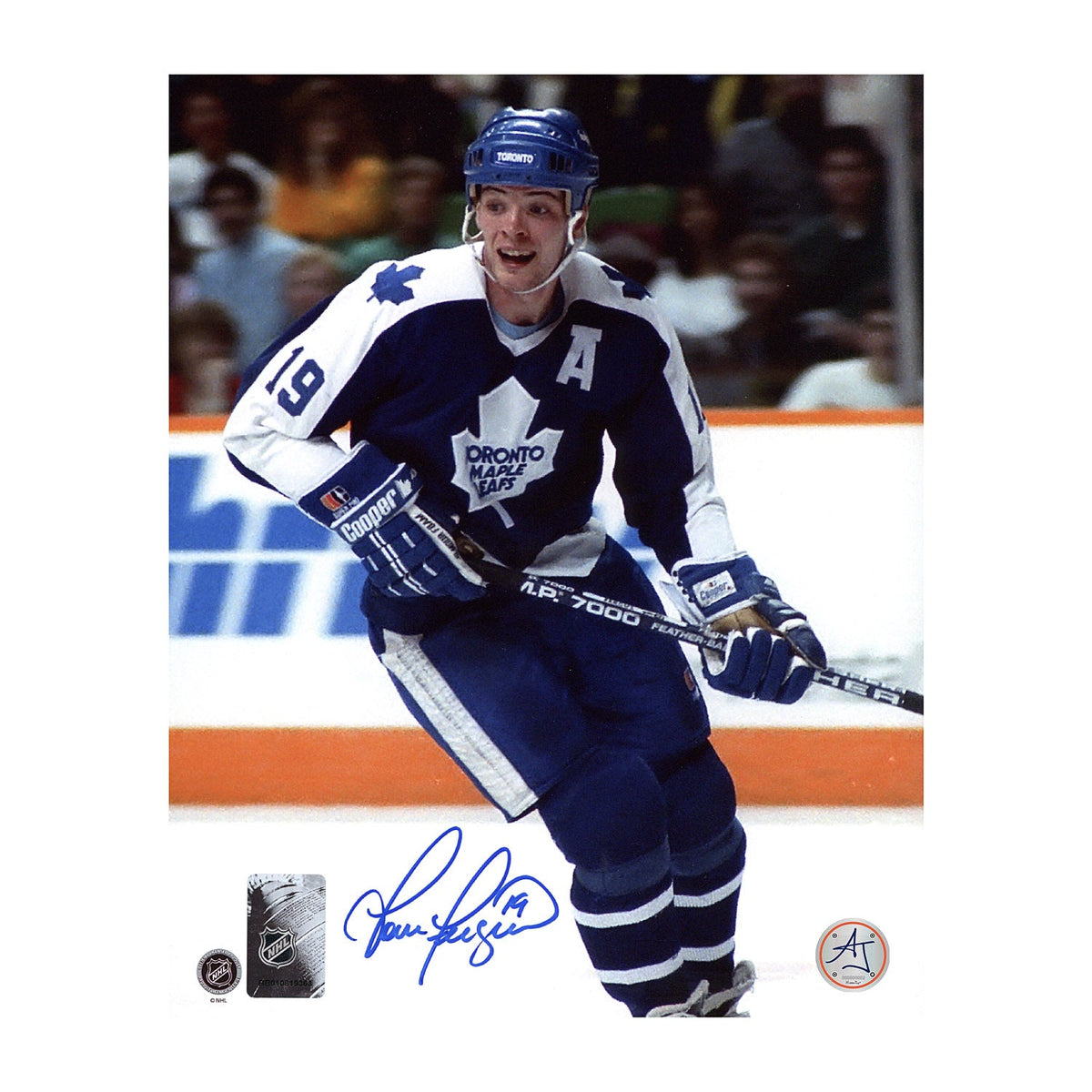 Tom Fergus Signed Toronto Maple Leafs Game Action 8x10 Photo product image 1, provided for visual reference and product