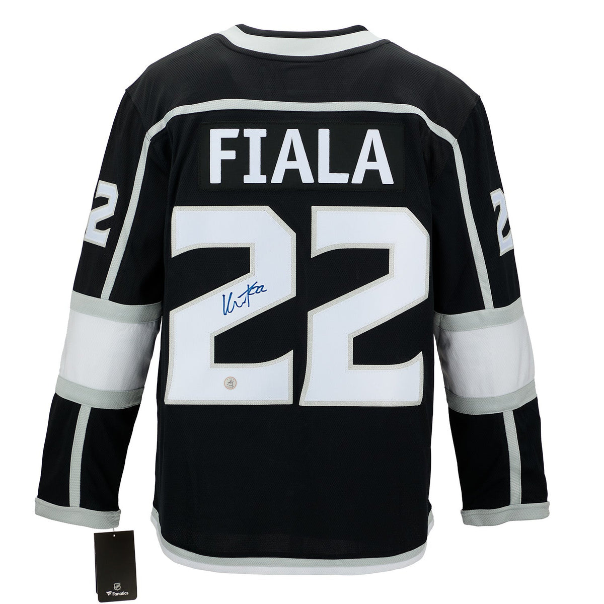 Kevin Fiala Autographed Los Angeles Kings Fanatics Breakaway Jersey product image 1, provided for visual reference and