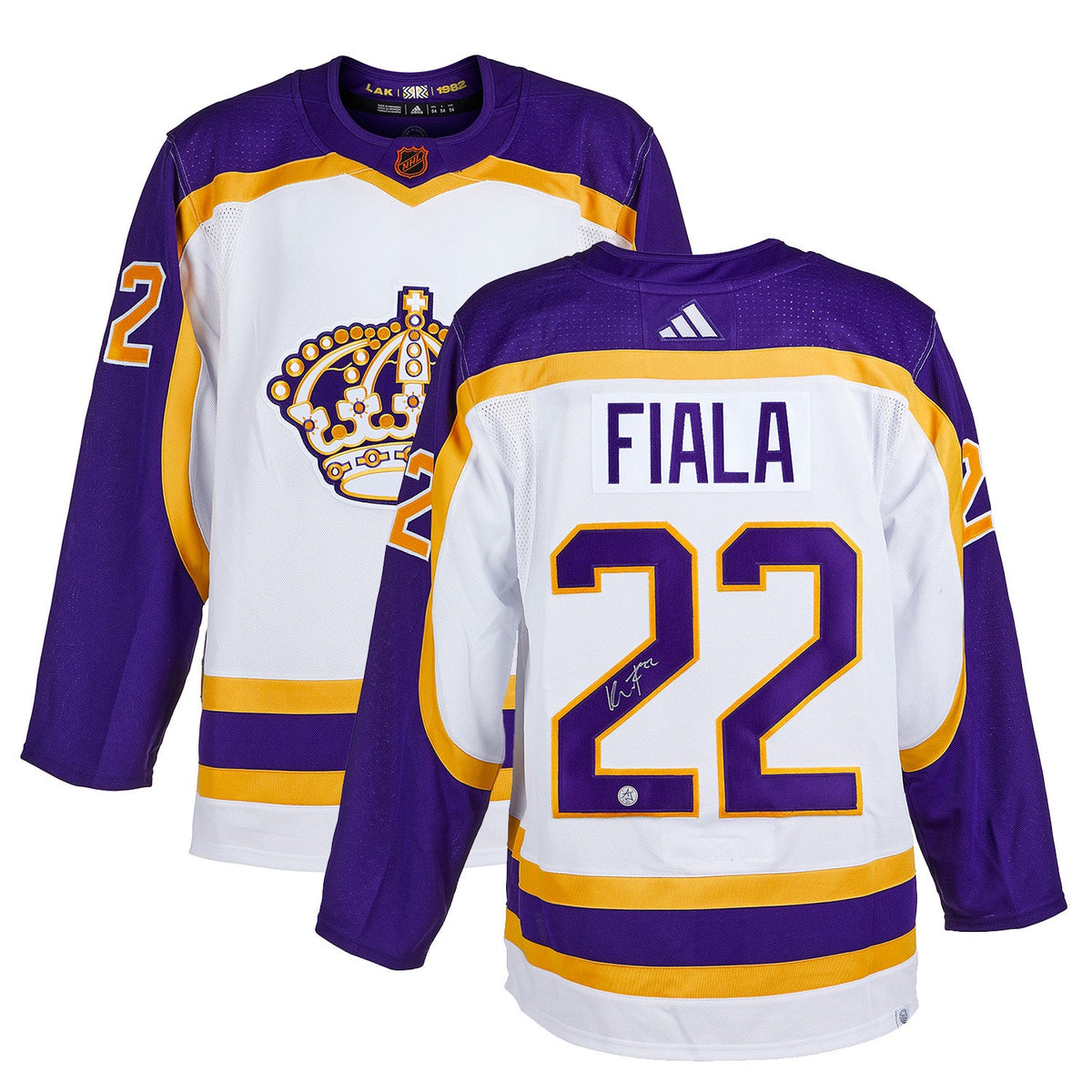 Kevin Fiala Signed Los Angeles Kings Reverse Retro 2.0 adidas Jersey product image 3, provided for visual reference and