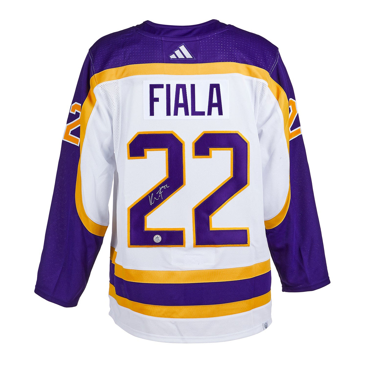 Kevin Fiala Signed Los Angeles Kings Reverse Retro 2.0 adidas Jersey product image 1, provided for visual reference and