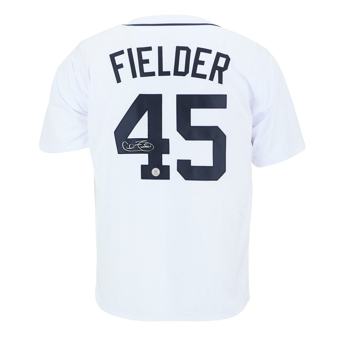 Cecil Fielder Autographed Detroit City Design White Baseball Jersey product image 1, provided for visual reference and