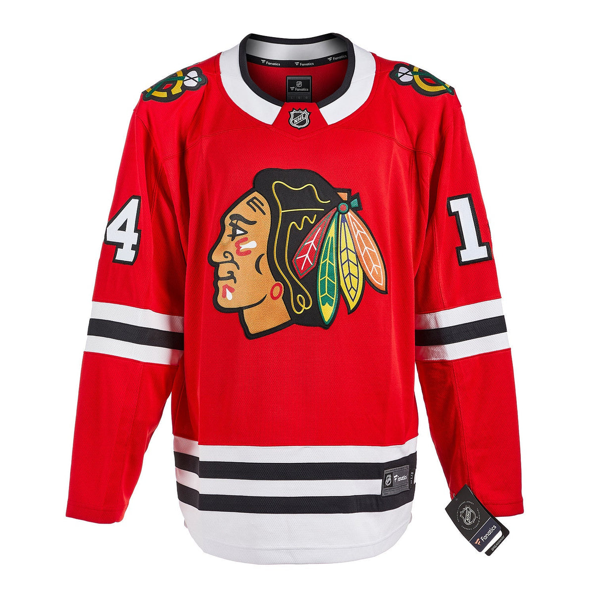 Theo Fleury Chicago Blackhawks Signed & Dated Last Game Breakaway Jersey product image 2, provided for visual reference and