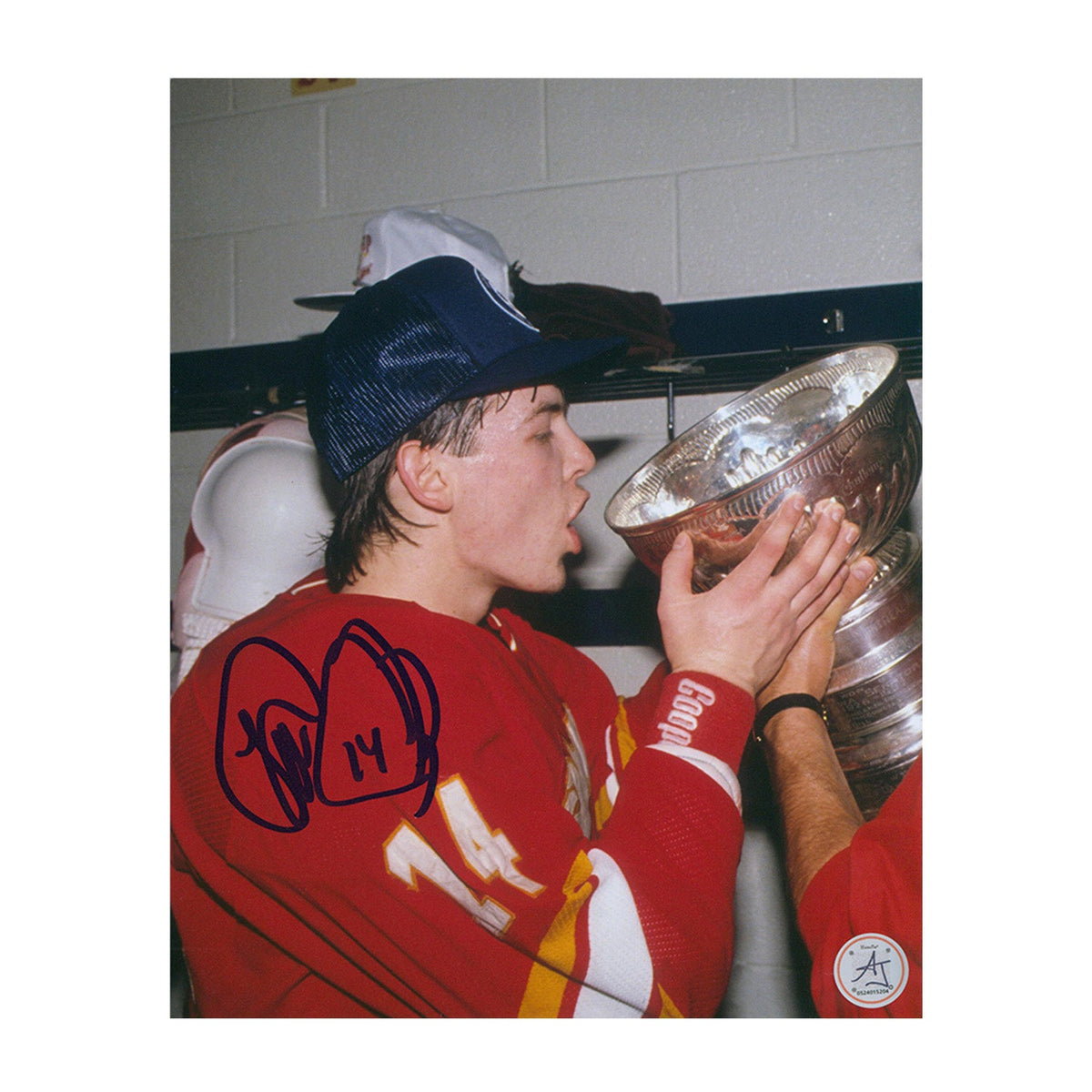 Theo Fleury Signed Calgary Flames 1989 Stanley Cup 8x10 Photo product image 1, provided for visual reference and product