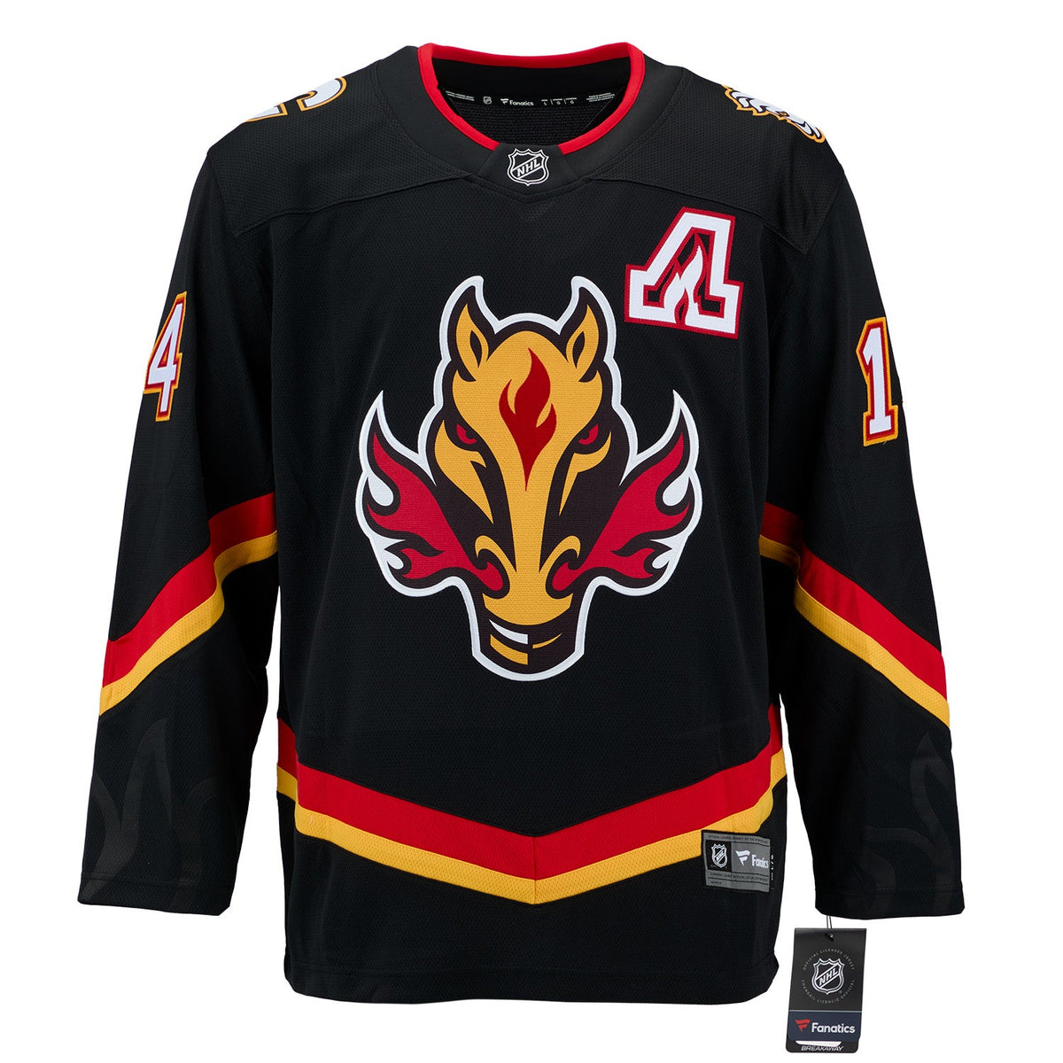 Theo Fleury Autographed Calgary Flames Alt Blasty Fanatics Breakaway Jersey product image 2, provided for visual reference