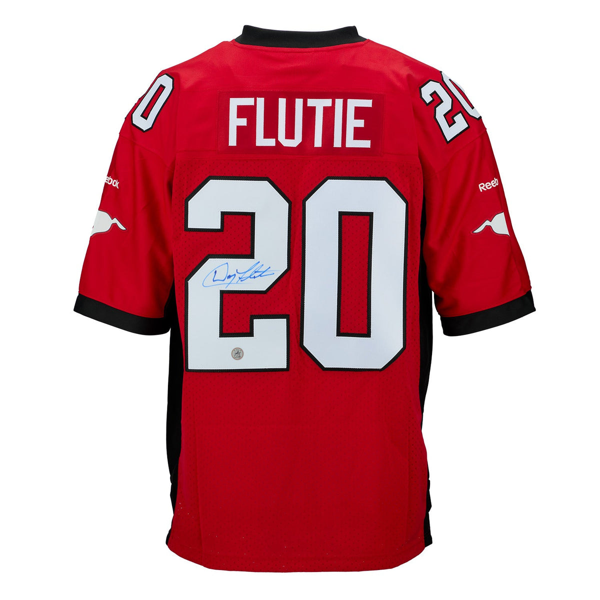 Doug Flutie Autographed Calgary Stampeders Vintage Reebok Jersey product image 1, provided for visual reference and product