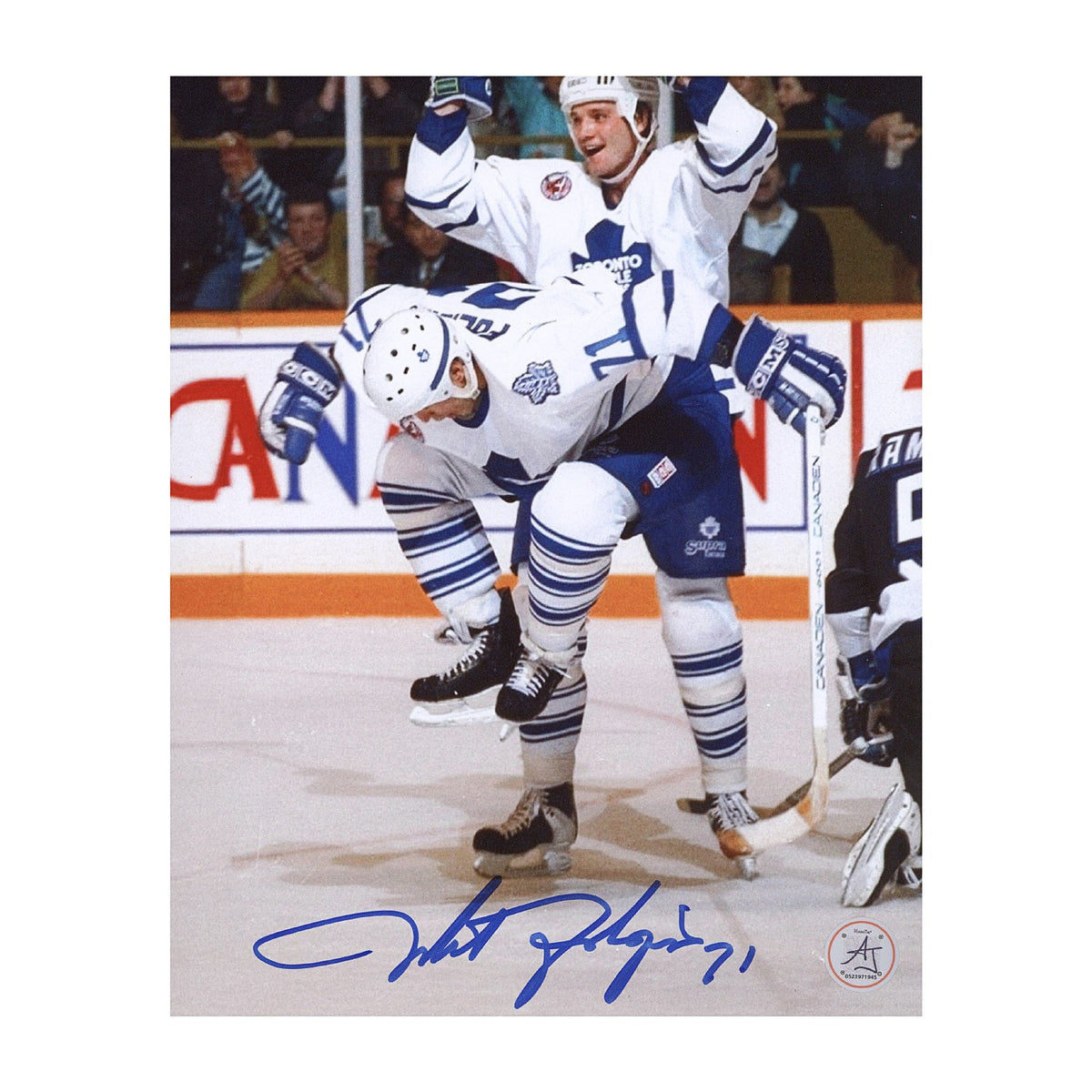 Mike Foligno Autographed Toronto Maple Leafs Hockey 8x10 Photo product image 1, provided for visual reference and product