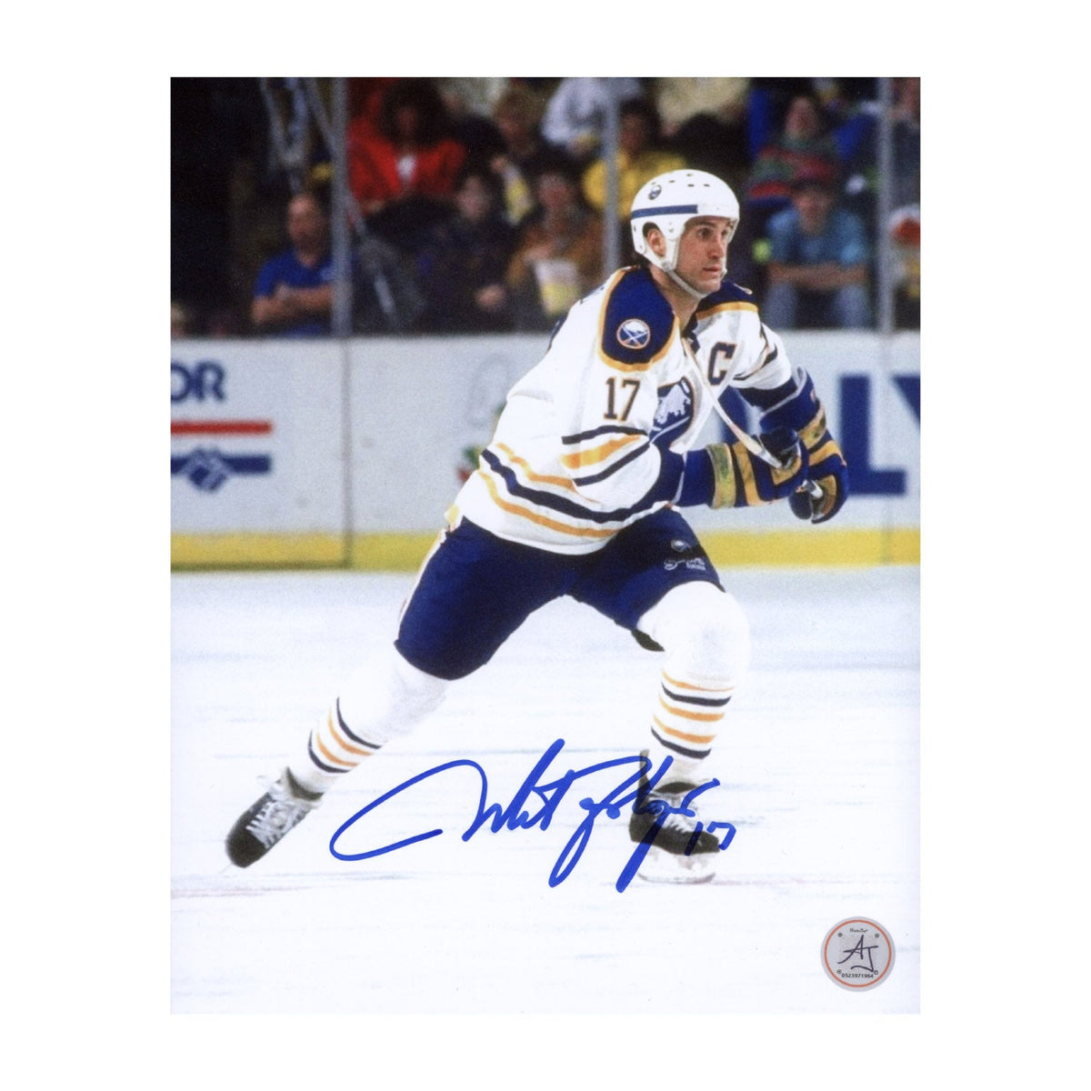 Mike Foligno Autographed Buffalo Sabres Captain 8x10 Photo product image 1, provided for visual reference and product detail