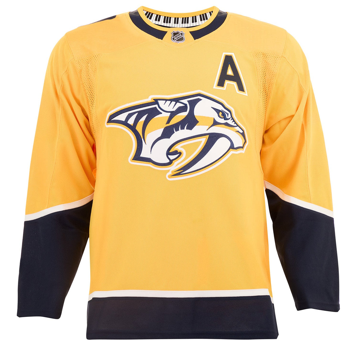 Filip Forsberg Autographed Nashville Predators Yellow adidas Jersey product image 2, provided for visual reference and