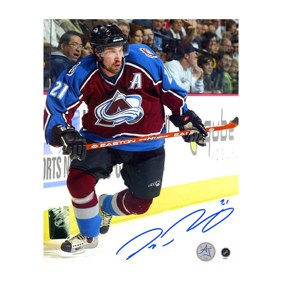 Peter Forsberg Autographed Colorado Avalanche Playmaker 8x10 Photo product image 1, provided for visual reference and