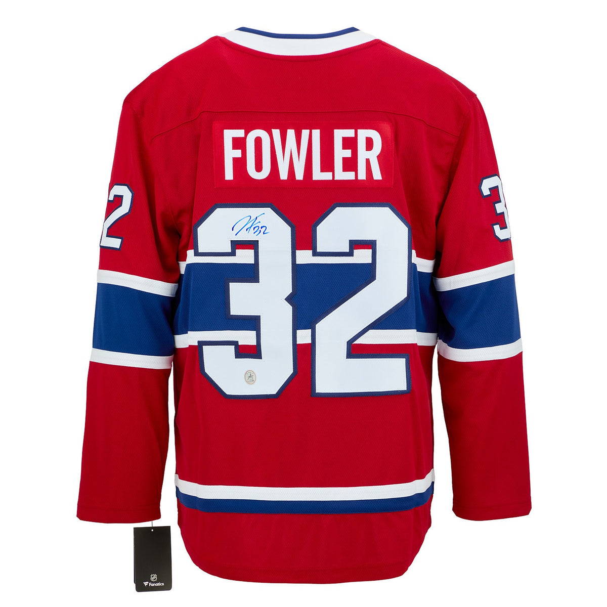 Jacob Fowler Autographed Montreal Canadiens Fanatics Breakaway Jersey product image 1, provided for visual reference and