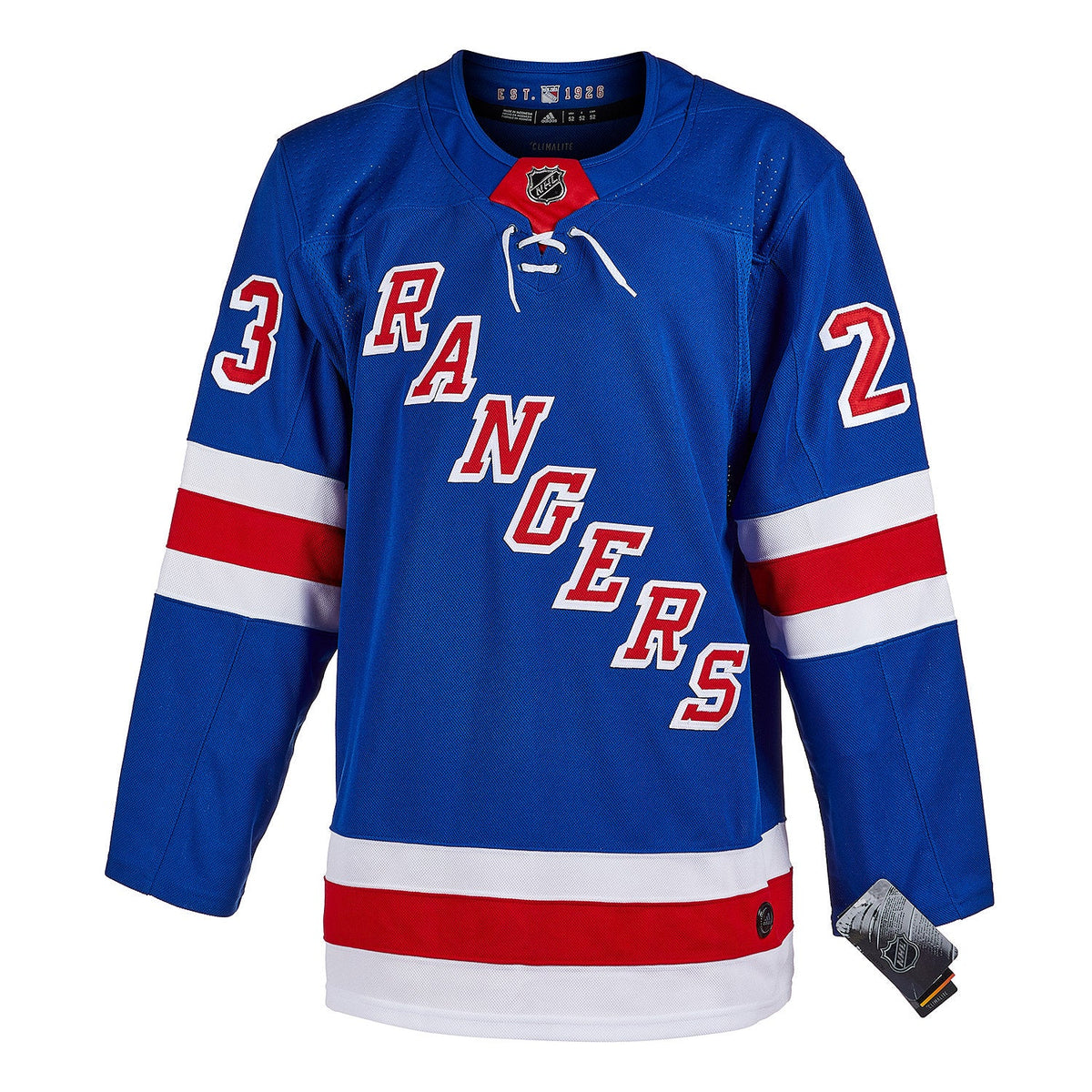 Adam Fox Signed New York Rangers adidas Jersey with 2021 Norris Note product image 2, provided for visual reference and
