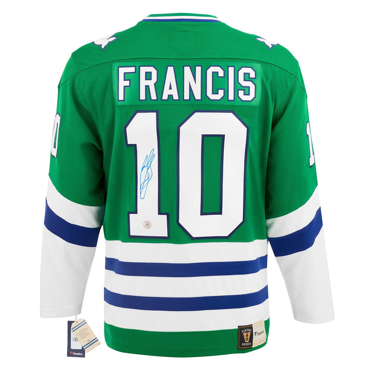Ron Francis Signed Hartford Whalers Throwback Breakaway Jersey product image 1, provided for visual reference and product