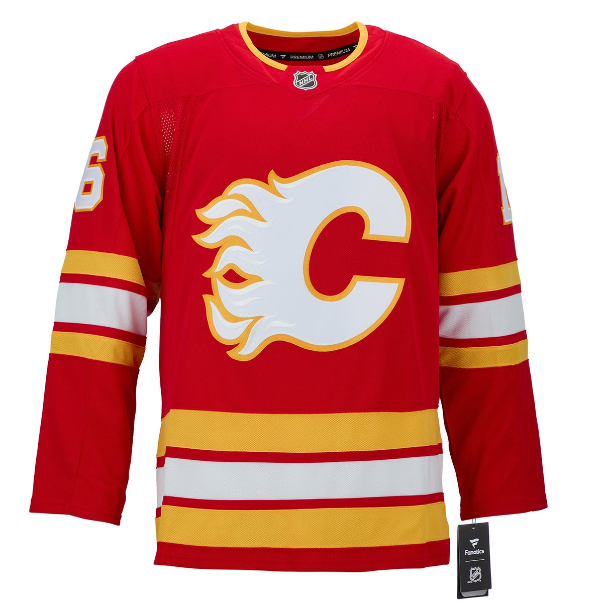 Morgan Frost Signed Calgary Flames Roaring Fire Art Jersey #/16 product image 2, provided for visual reference and product