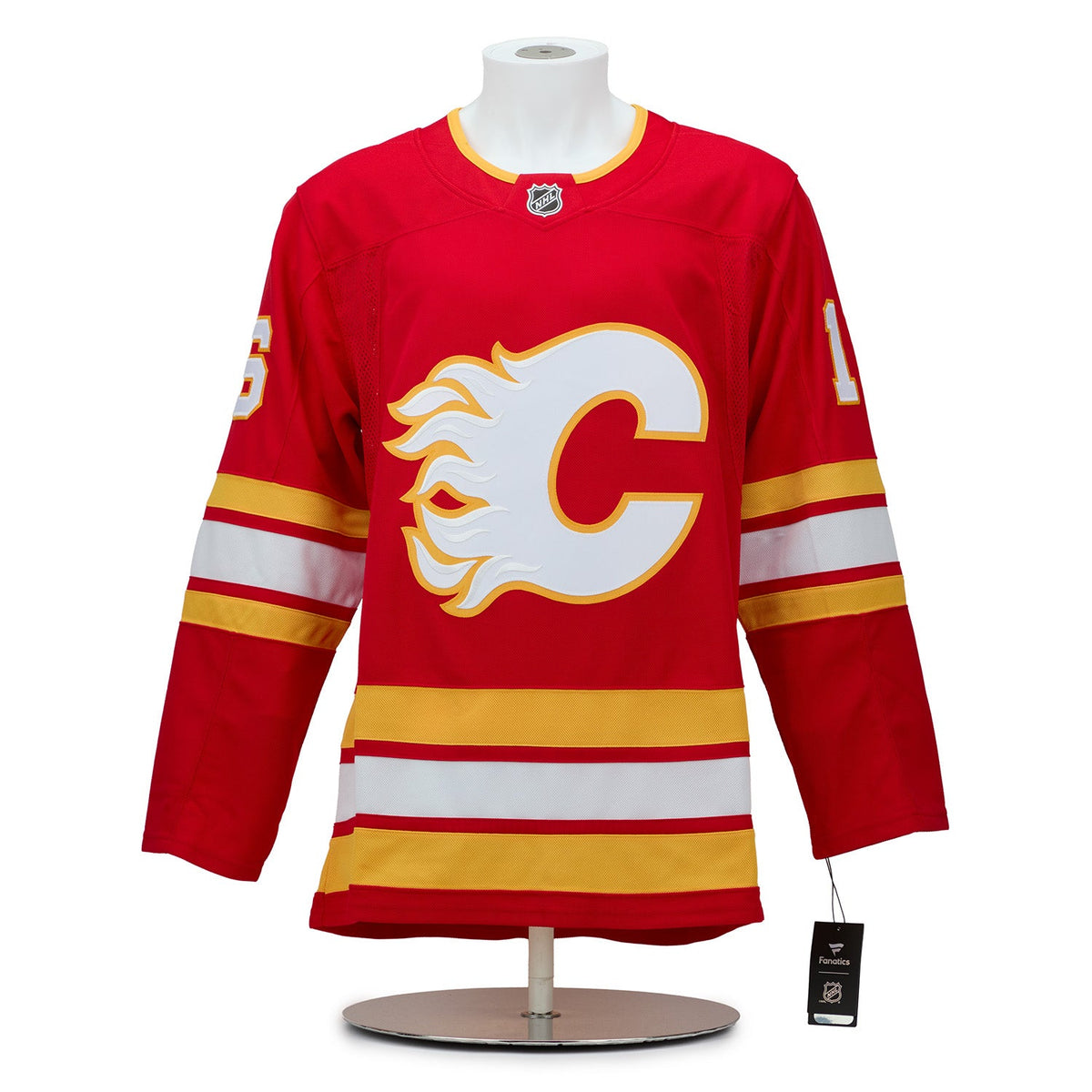 Morgan Frost Signed Calgary Flames Roaring Fire Art Jersey #1/16 product image 2, provided for visual reference and product
