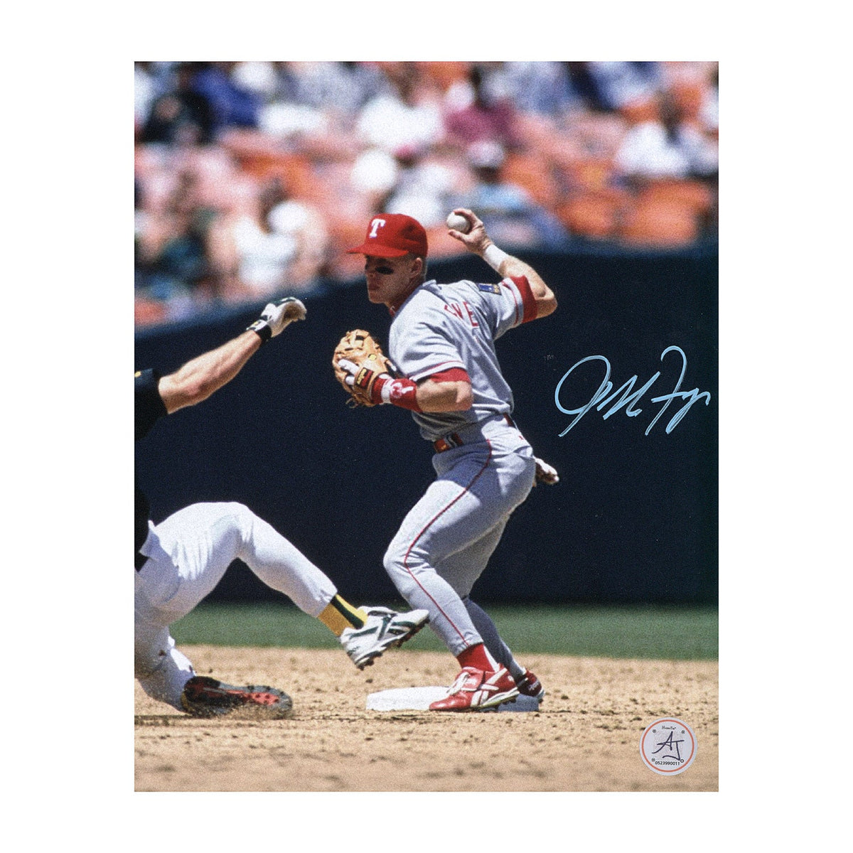 Jeff Frye Autographed Texas Rangers Baseball 8x10 Photo product image 1, provided for visual reference and product detail
