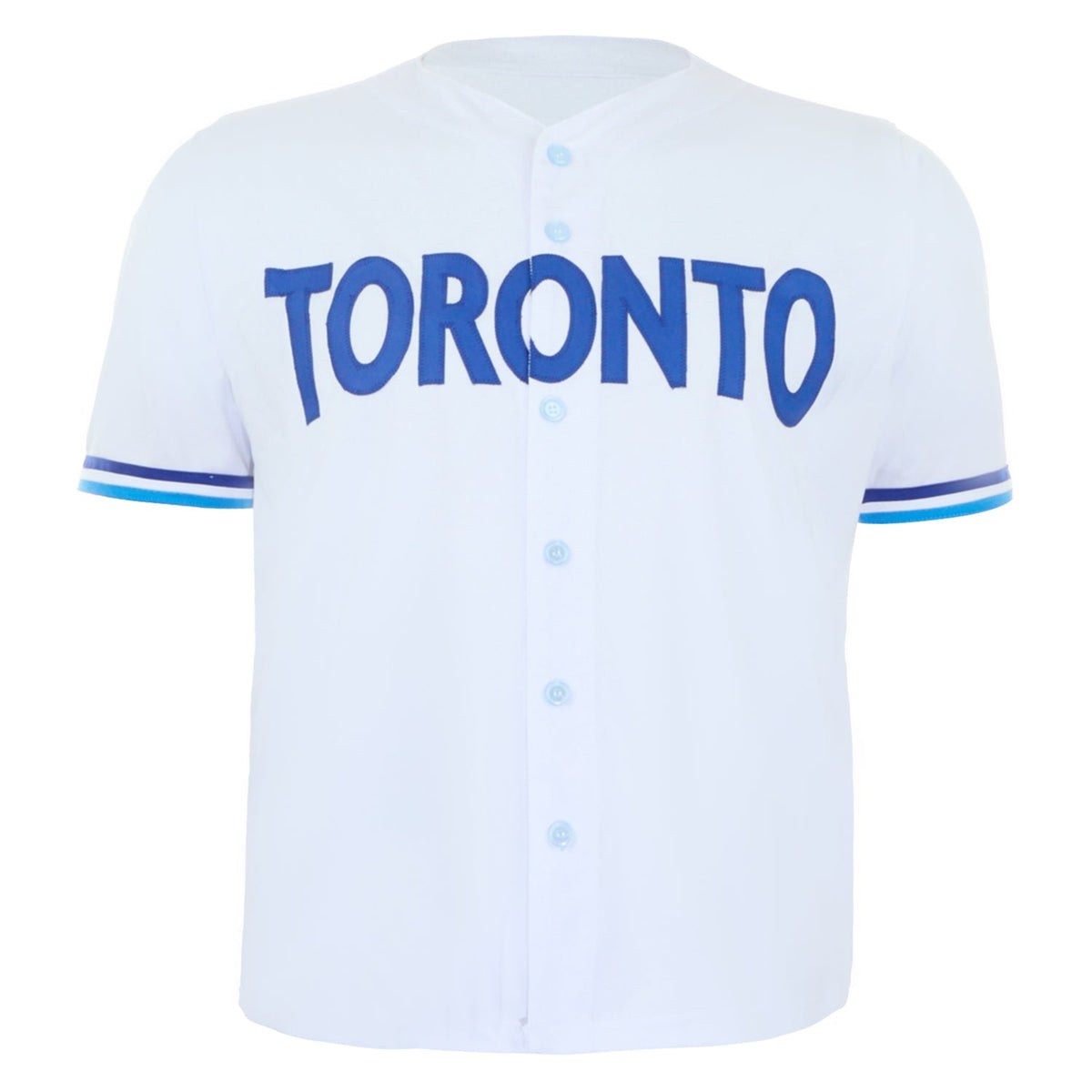 Jeff Frye Autographed Toronto City Design White Baseball Jersey product image 2, provided for visual reference and product