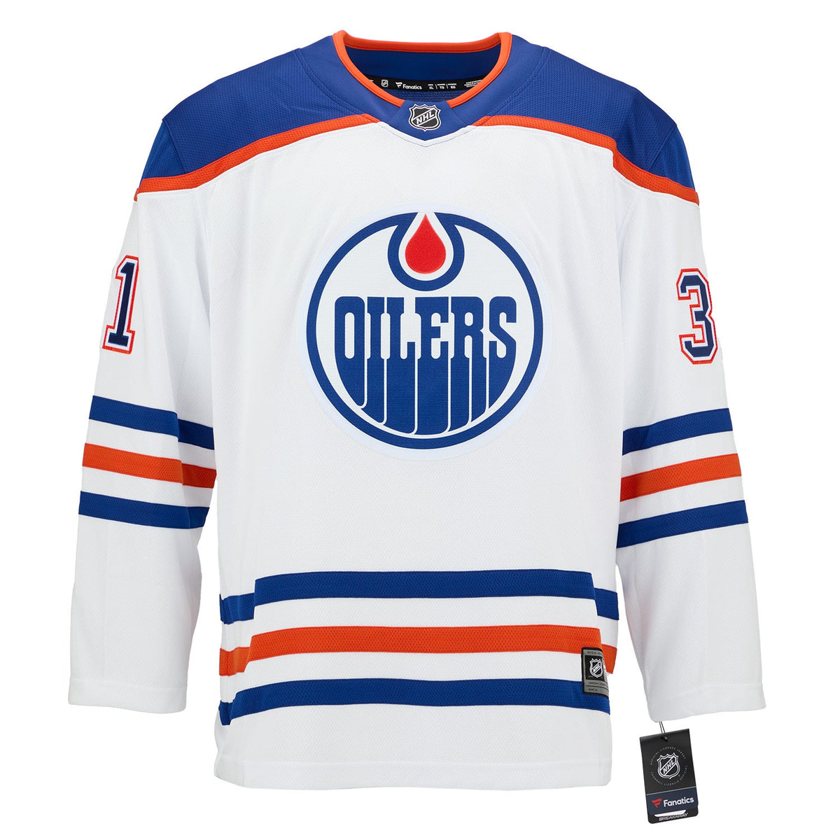 Grant Fuhr Signed & Inscribed Edmonton Oilers White Fanatics Breakaway Jersey product image 2, provided for visual reference