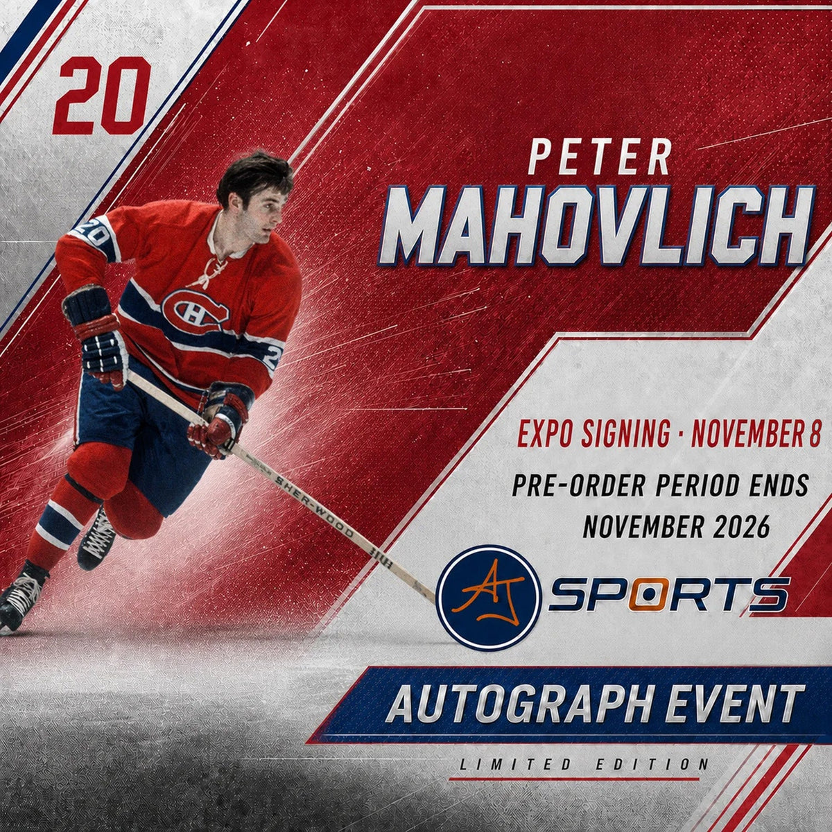 Peter Mahovlich Expo Signing Event product image 1, provided for visual reference and product detail review