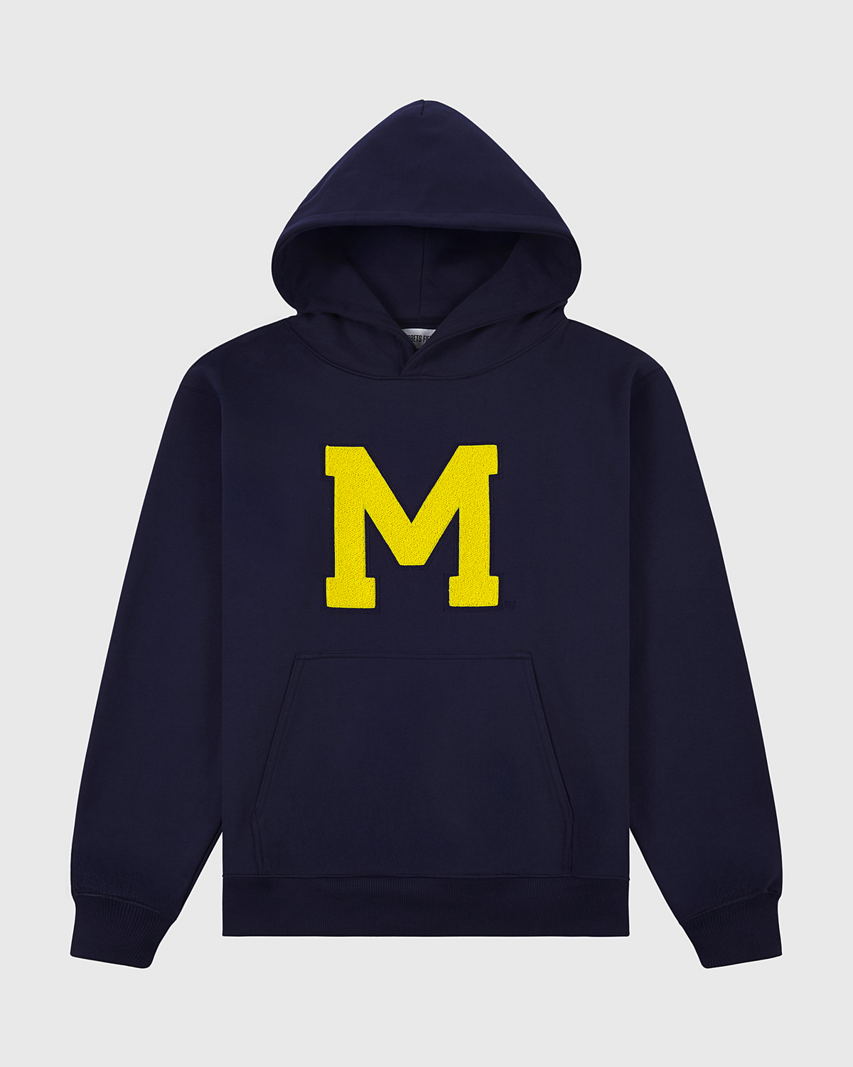 University of Michigan Heavyweight Cotton Terry Pullover Hoodie product image 1, provided for visual reference and product
