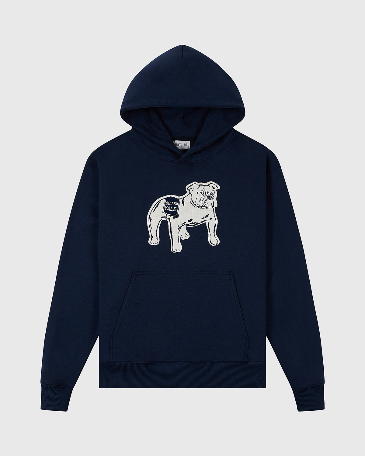 Yale University Heavyweight Cotton Terry Pullover Hoodie product image 1, provided for visual reference and product detail