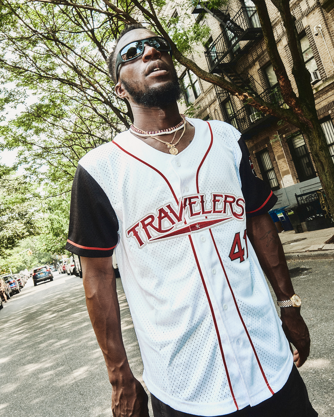 Julio Rodríguez Arkansas Travelers Mesh Button-Up Jersey product image 7, provided for visual reference and product detail