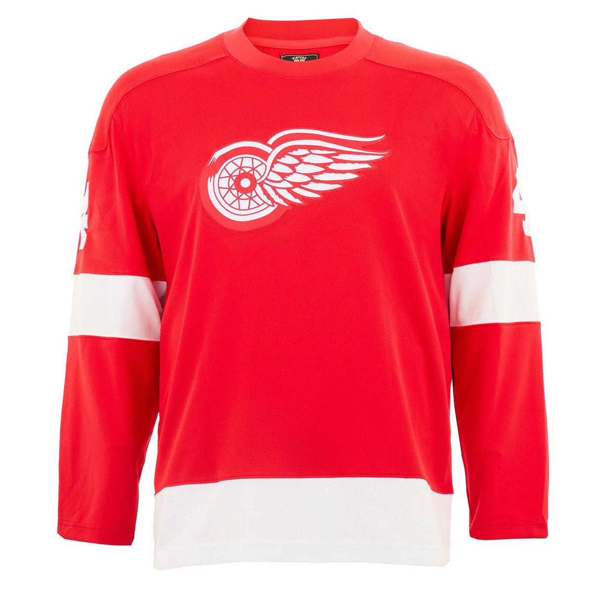 Bill Gadsby Signed Detroit Red Wings Throwback Breakaway Jersey product image 3, provided for visual reference and product