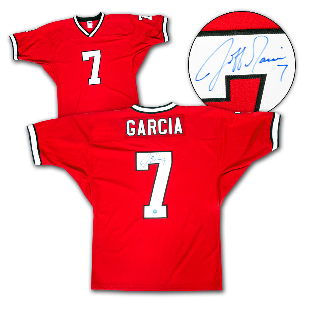 Jeff Garcia Calgary Stampeders Style Signed Canadian Football Jersey product image 1, provided for visual reference and