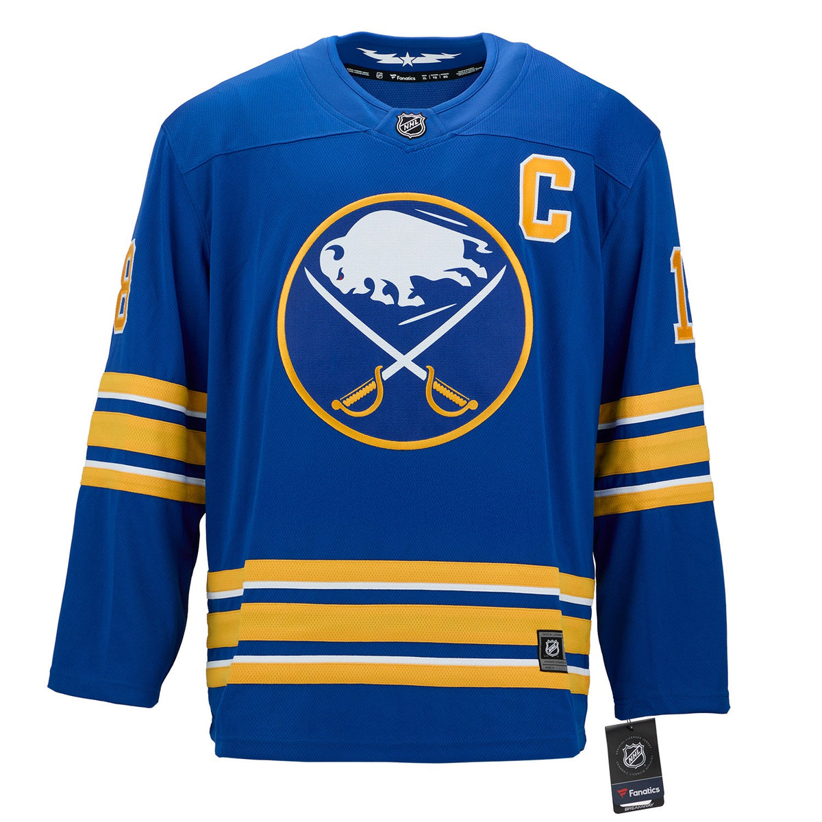 Danny Gare Autographed Buffalo Sabres Fanatics Breakaway Jersey product image 2, provided for visual reference and product