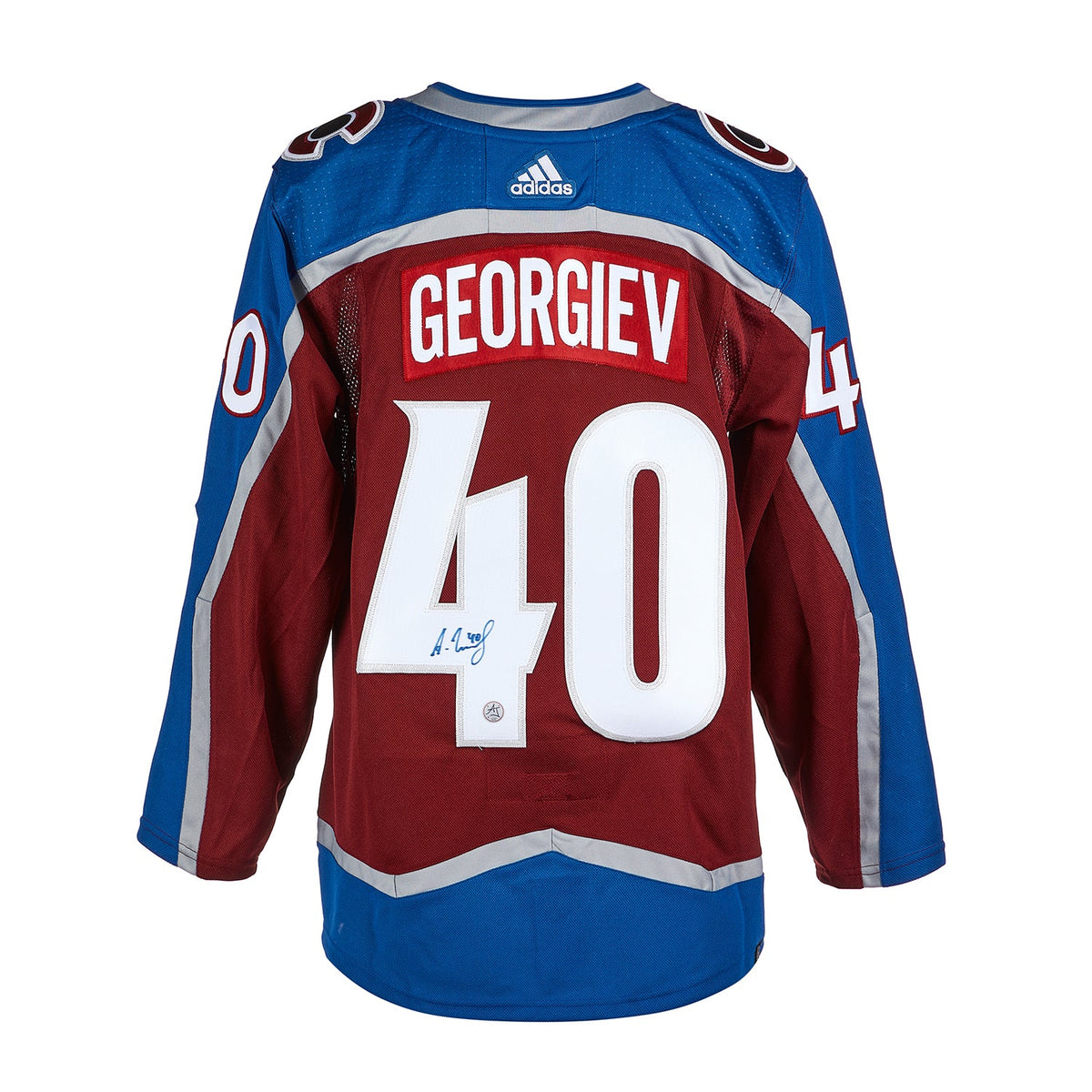 Alexandar Georgiev Autographed Colorado Avalanche adidas Jersey product image 1, provided for visual reference and product