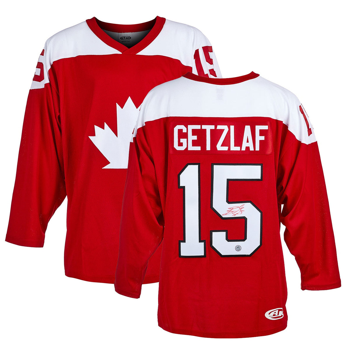 Ryan Getzlaf Autographed Canada Team Style Hockey Jersey product image 3, provided for visual reference and product detail