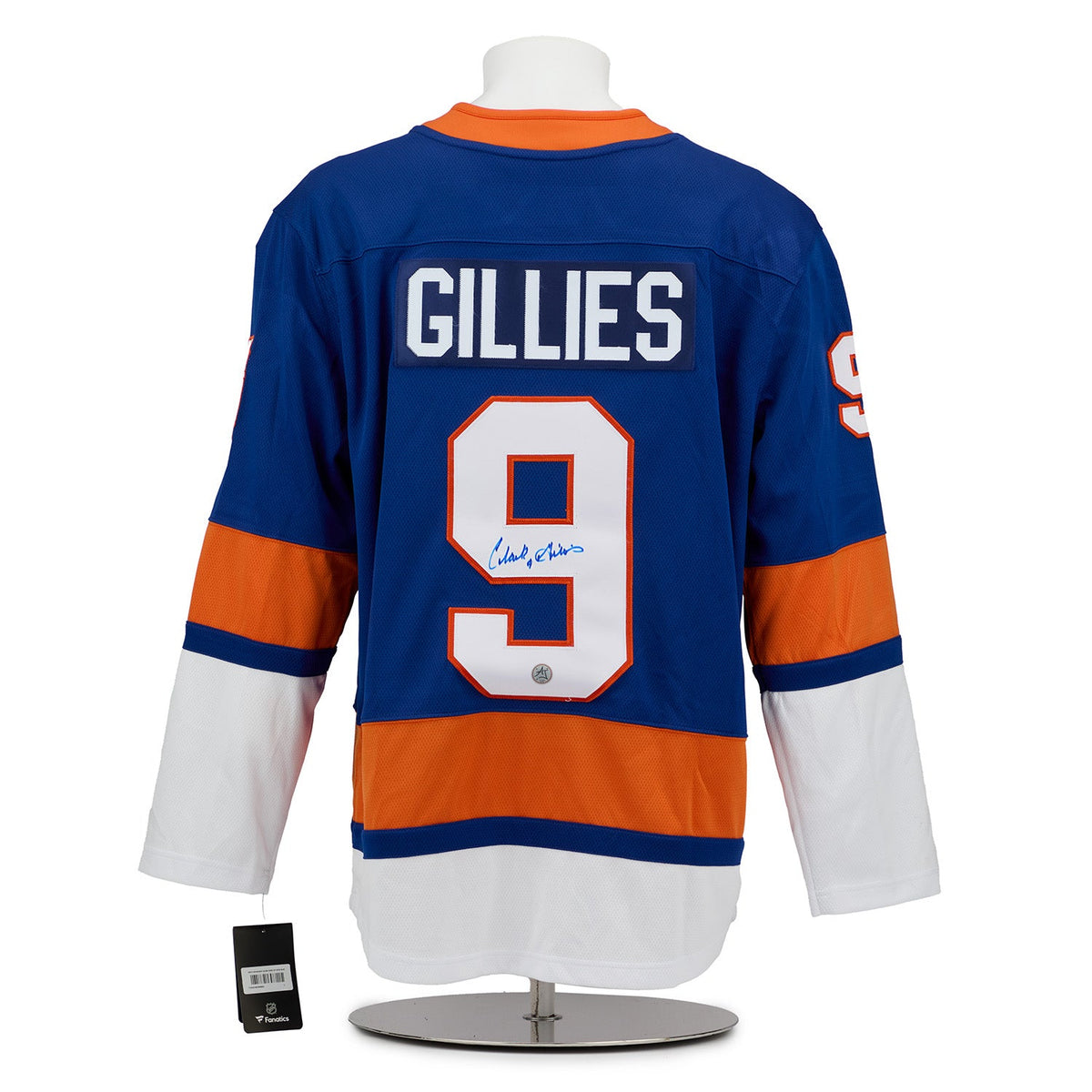 Clark Gillies Autographed New York Islanders Fanatics Breakaway Jersey product image 1, provided for visual reference and