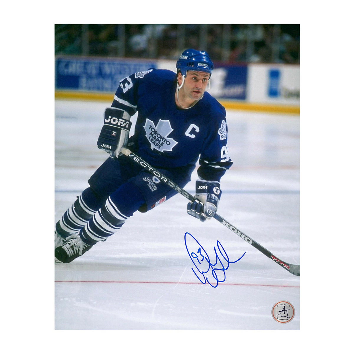 Doug Gilmour Signed Toronto Maple Leafs Captain 8x10 Photo product image 1, provided for visual reference and product detail