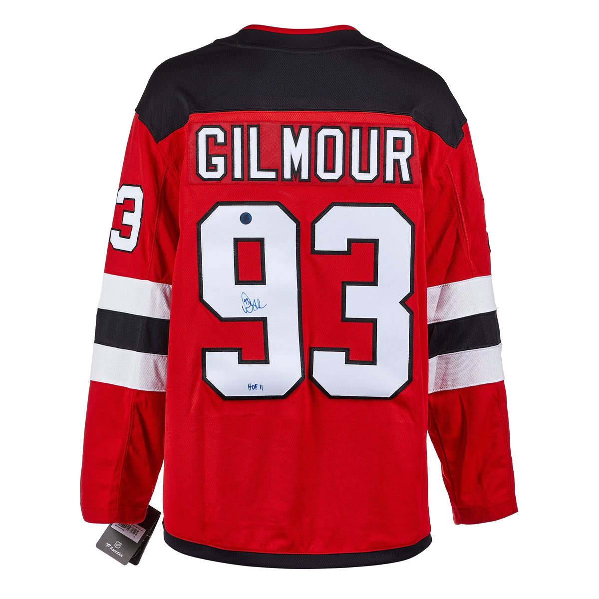 Doug Gilmour Autographed New Jersey Devils Fanatics Breakaway Jersey product image 1, provided for visual reference and