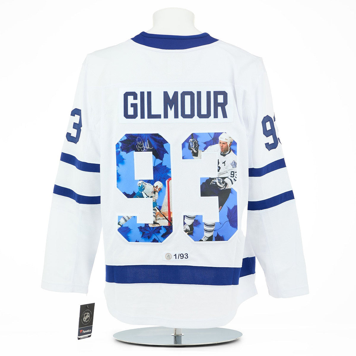 Doug Gilmour Autographed Toronto Maple Leafs Graphic Art Fanatics Jersey #1/93 product image 1, provided for visual