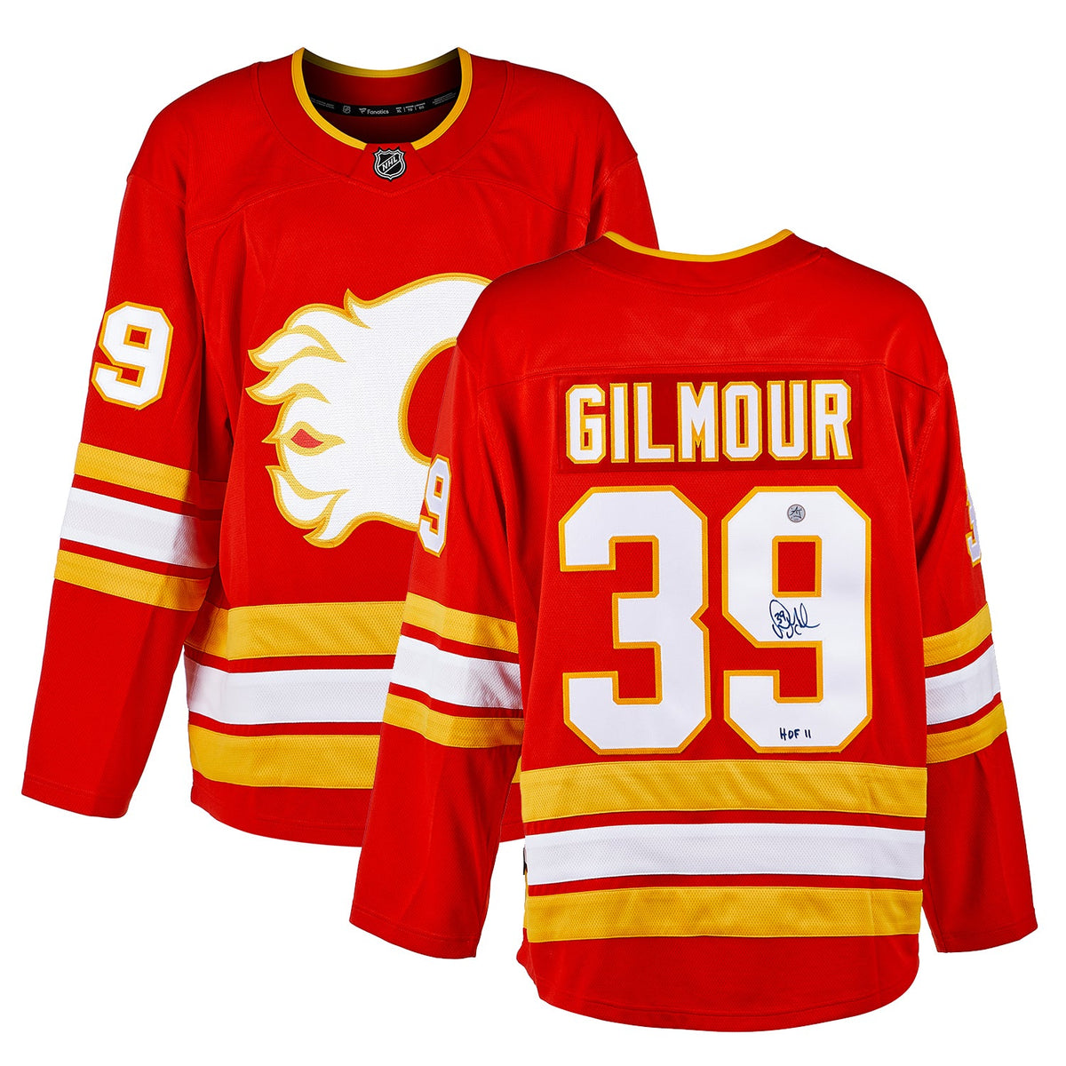 Doug Gilmour Signed Calgary Flames Fanatics Breakaway Jersey product image 3, provided for visual reference and product