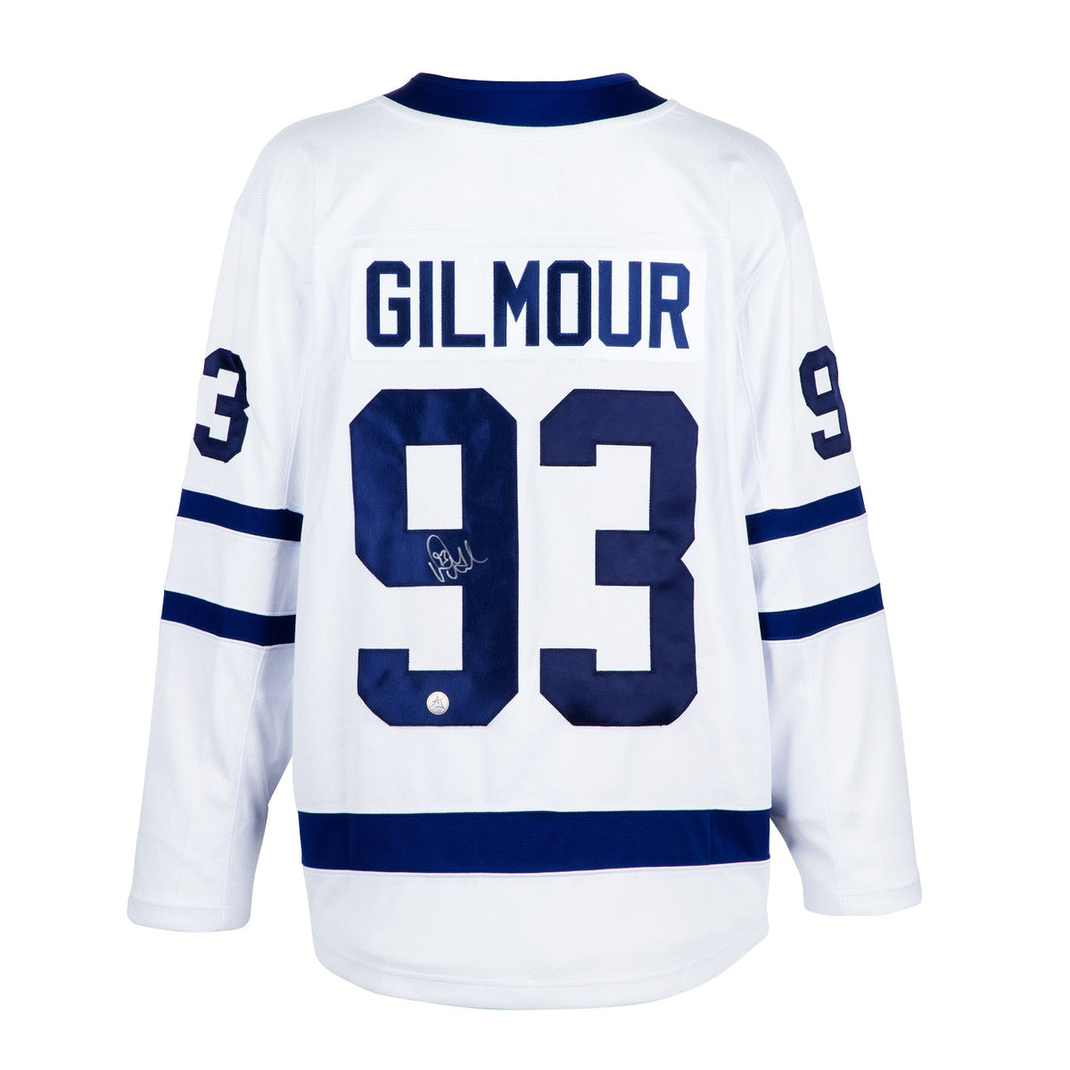 Doug Gilmour Signed Toronto Maple Leafs White Fanatics Breakaway Jersey product image 1, provided for visual reference and