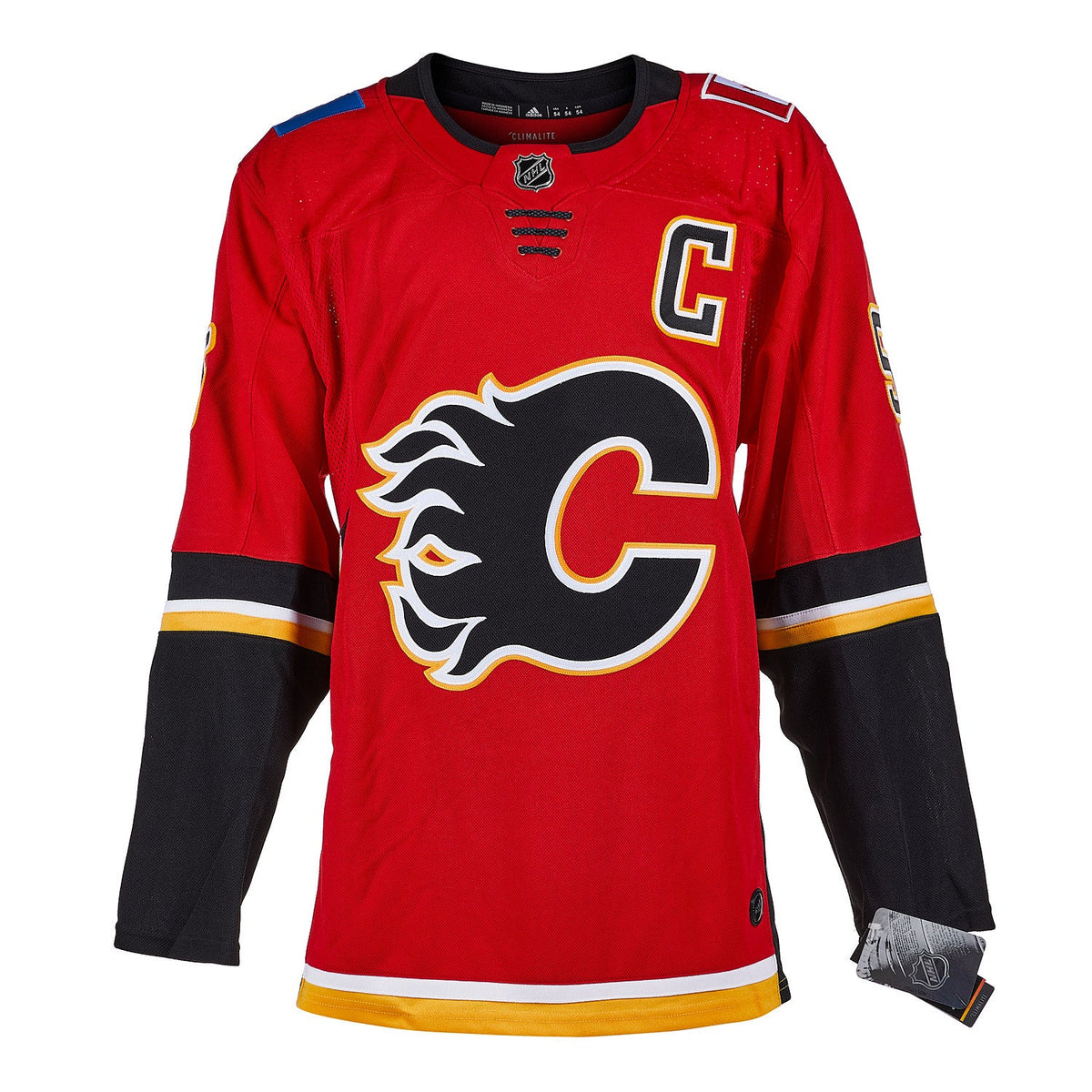Mark Giordano Signed Calgary Flames Black Logo adidas Jersey with Norris Note product image 2, provided for visual reference