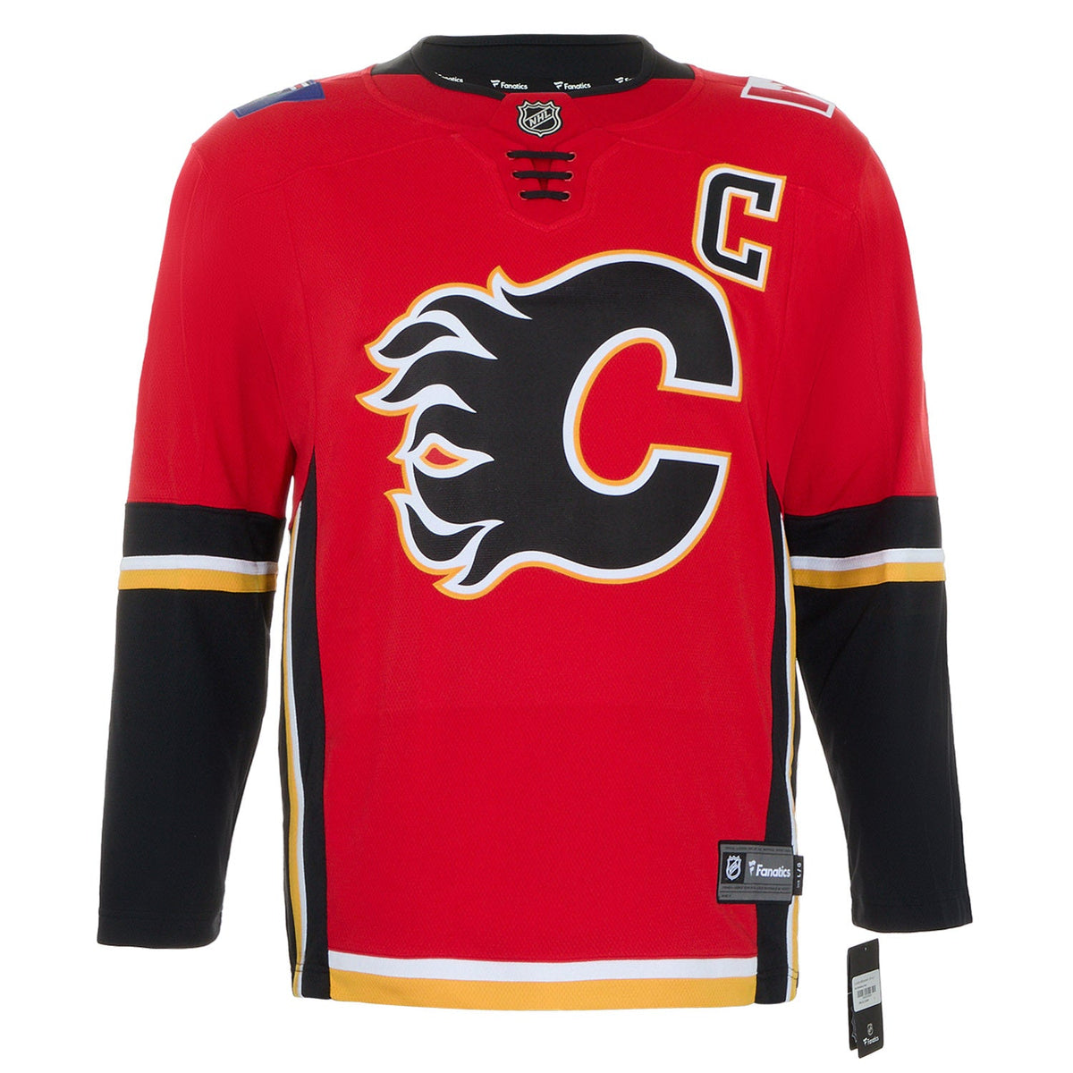 Mark Giordano Signed Calgary Flames Black Logo Fanatics Breakaway Jersey product image 2, provided for visual reference and