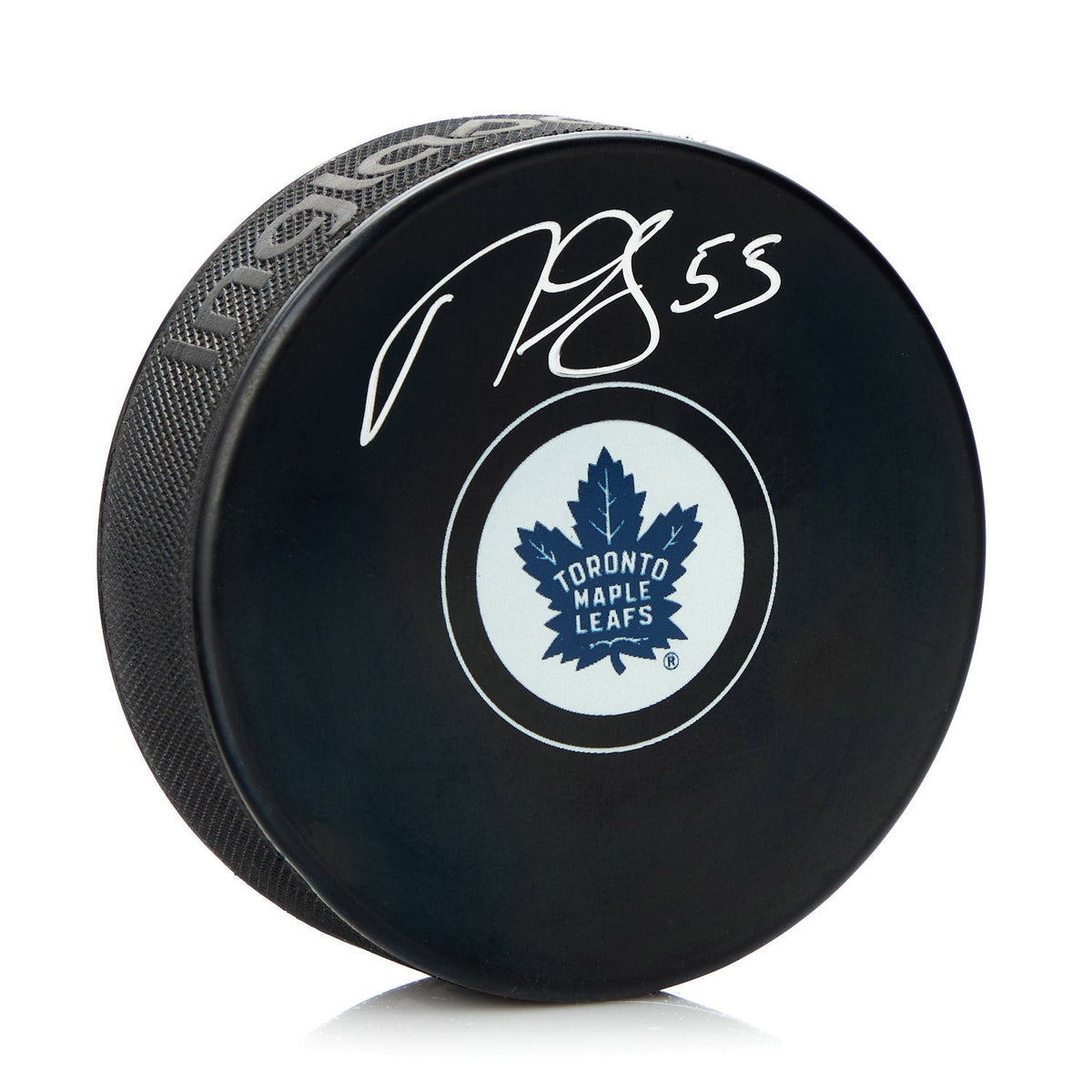 Mark Giordano Autographed Toronto Maple Leafs Hockey Puck product image 1, provided for visual reference and product detail
