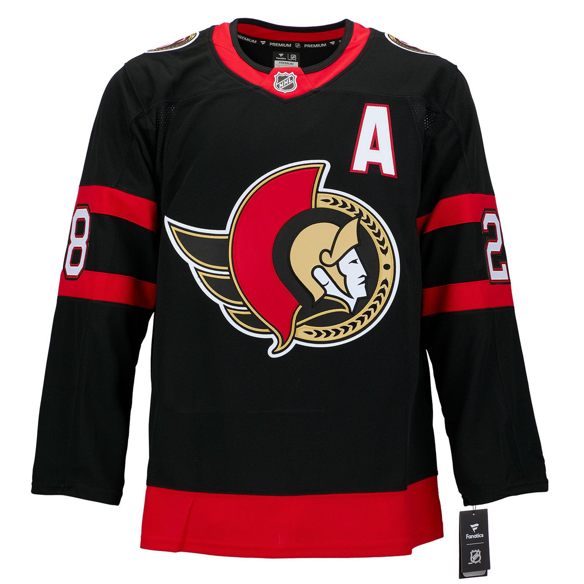 Claude Giroux Autographed Ottawa Senators Fanatics Premium Jersey product image 2, provided for visual reference and product