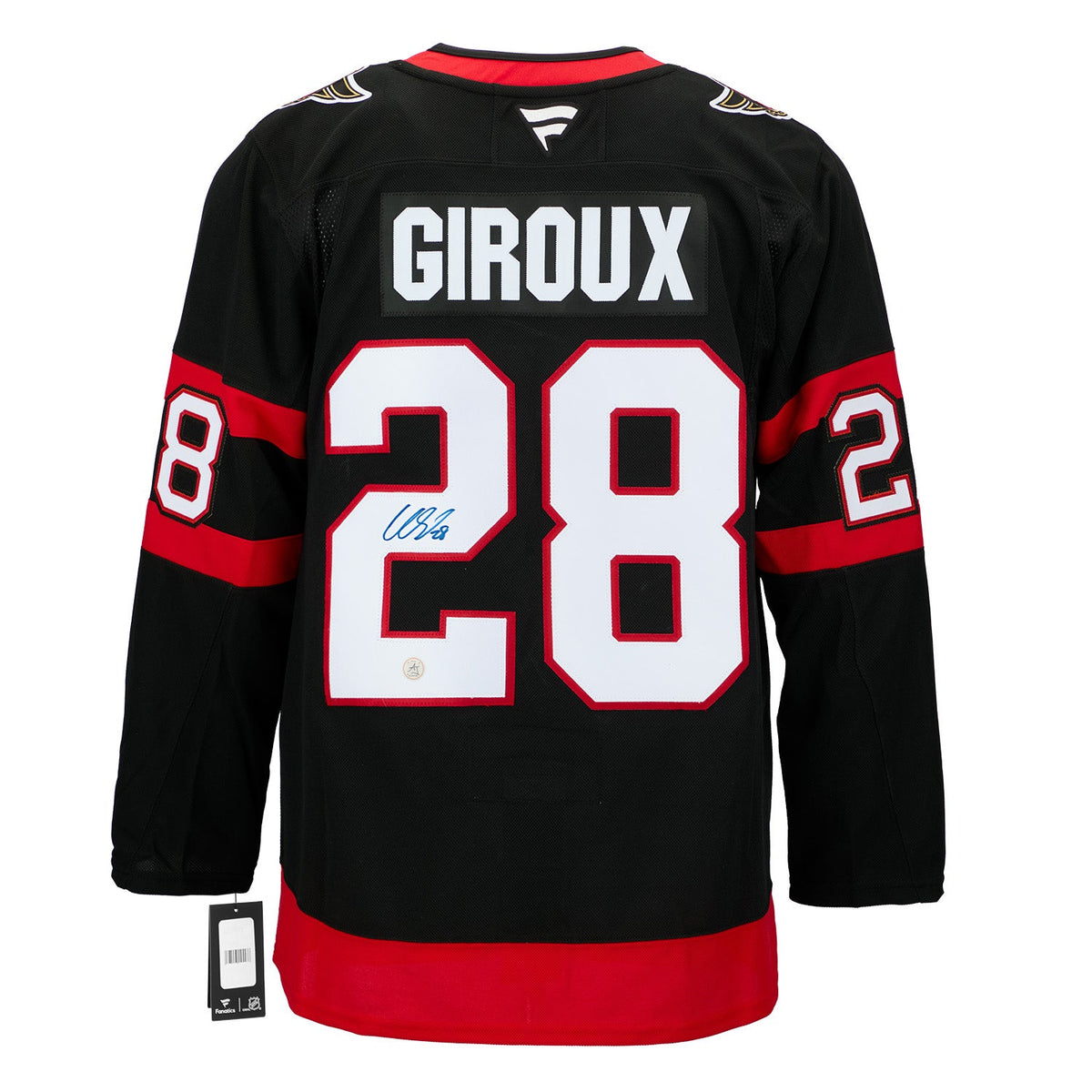 Claude Giroux Autographed Ottawa Senators Fanatics Premium Jersey product image 1, provided for visual reference and product