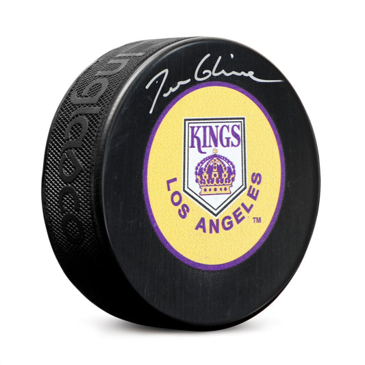 Tom Glavine Autographed Los Angeles Kings Vintage Logo Puck product image 1, provided for visual reference and product