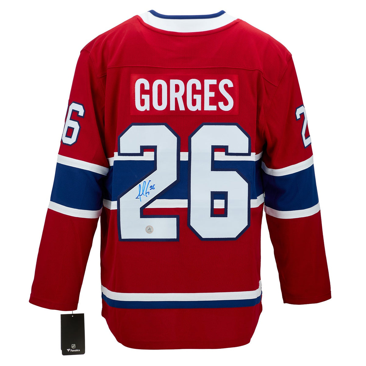 Josh Gorges Autographed Montreal Canadiens Fanatics Breakaway Jersey product image 1, provided for visual reference and