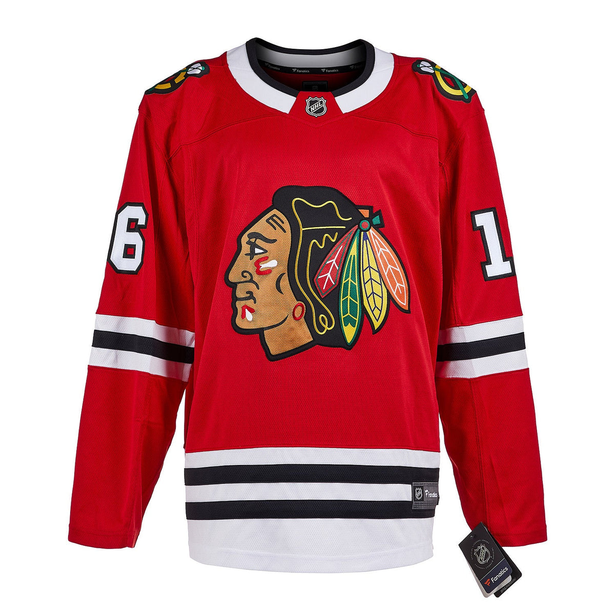 Michel Goulet Autographed Chicago Blackhawks Fanatics Breakaway Jersey product image 2, provided for visual reference and