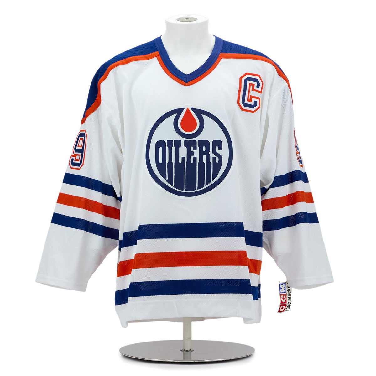 Wayne Gretzky Signed Edmonton Oilers Authentic White Vintage CCM Jersey UDA COA product image 2, provided for visual