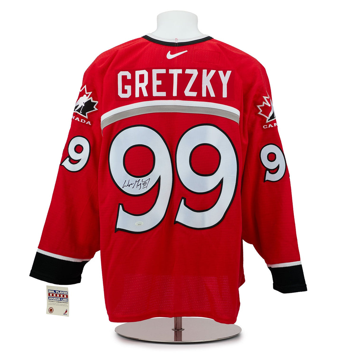 Wayne Gretzky Signed Team Canada 1998 Olympic Hockey Nike Hockey Jersey product image 1, provided for visual reference and