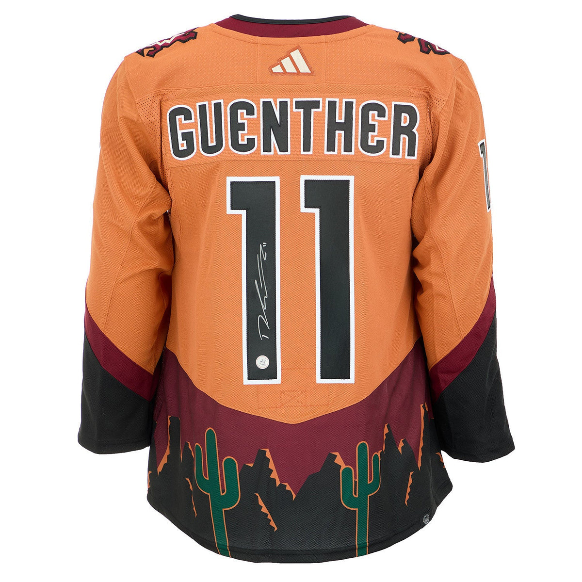 Dylan Guenther Signed Arizona Coyotes Reverse Retro 2.0 adidas Jersey product image 1, provided for visual reference and